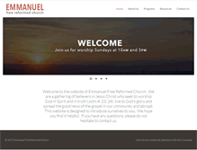 Tablet Screenshot of emmanuelfrc.org